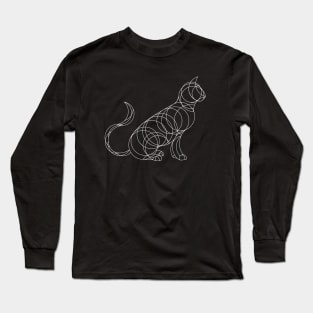 Geo Cat Long Sleeve T-Shirt